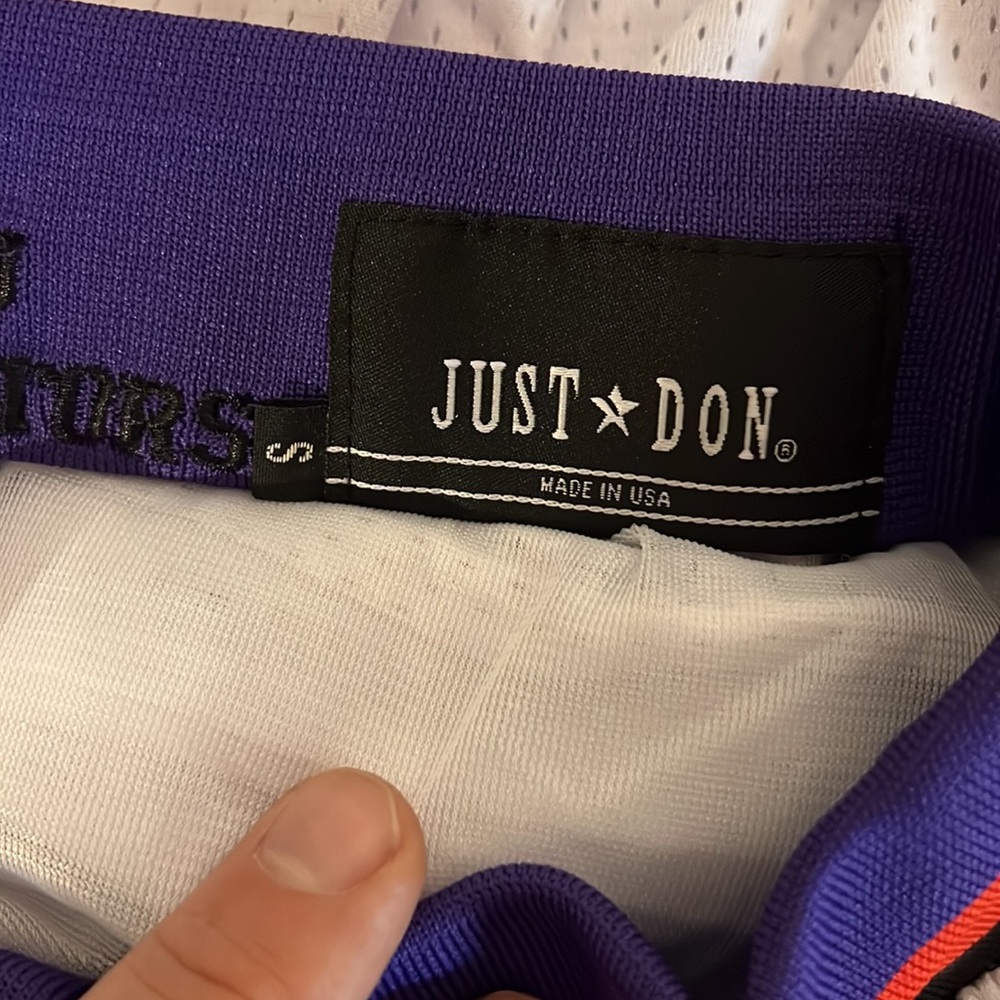 Just Don NBA Toronto Raptors Shorts, size Small - Picture 2 of 9